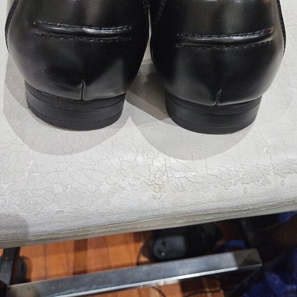 Mens Alfani Black Leather Loafers With Memory Foam Sole size 13 M - Picture 2 of 7